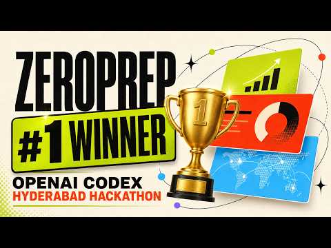 ZeroPrep Won 1st Place at the OpenAI Codex Hyderabad Hackathon! 🏆 | V1 Demo