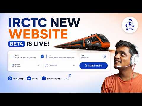 New IRCTC Website First Look! 🔥 Better UI & Tatkal Booking Test 📲