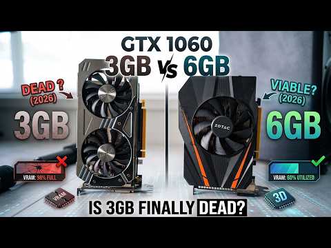 GTX 1060 3GB vs 6GB in 2026... Is 3GB Finally Dead?