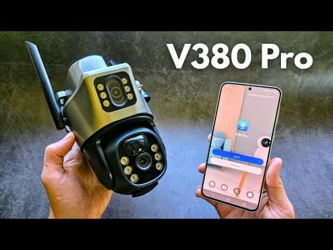 How to Install V380 PRO App & Connect to Camera - Dual Lens Smart Solar PTZ Security CCTV