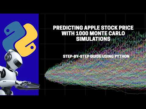 Predicting Apple Stock Price With 1000 Monte Carlo Simulations