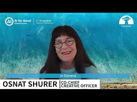 🎬 Meet Osnat Shurer, judge of the #AIforGood Film Festival 2026