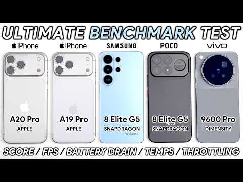 iPhone 18 Pro Max vs 17 Pro Max / S26 Ultra / POCO F9 Ultra / Vivo X500 Pro Max Benchmark Test