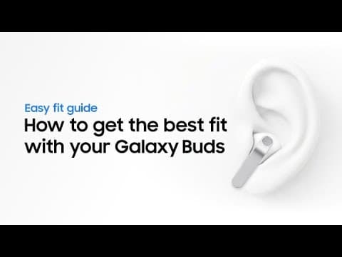 How to get the best fit with your Galaxy Buds | Galaxy Buds4 Series | Samsung