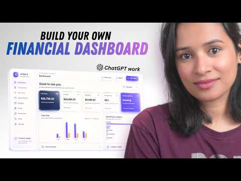Lets build a Personal Finance Dashboard using ChatGPT Work Download my prompt!