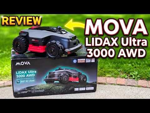 Robot Mower vs Real Terrain | MOVA LiDAX 3000 AWD Test & Review