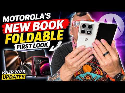 Motorola’s NEW Book Foldable First LOOK & Razr 2026 Updates